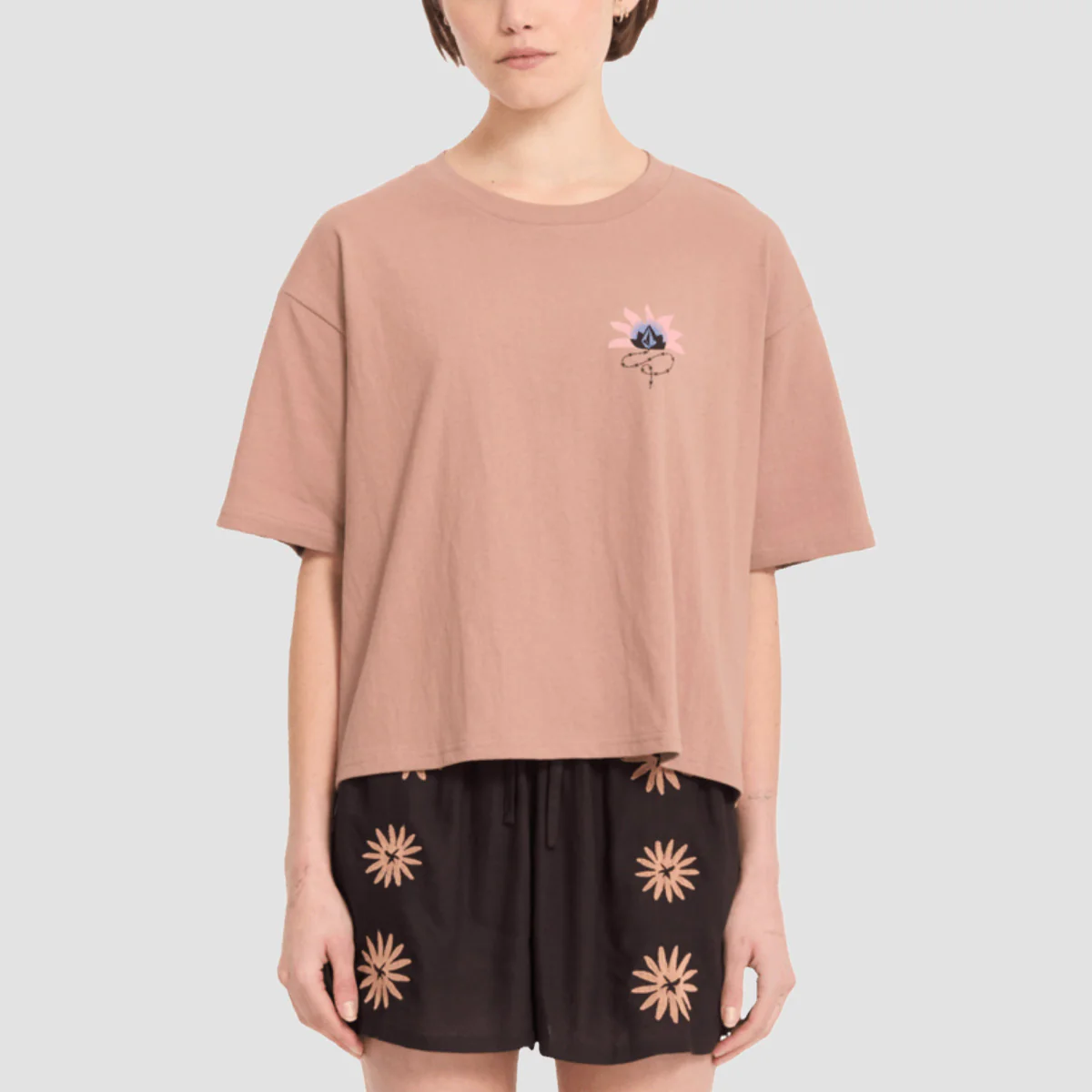 Volcom Bliss T-Shirt Pale Khaki - Womens