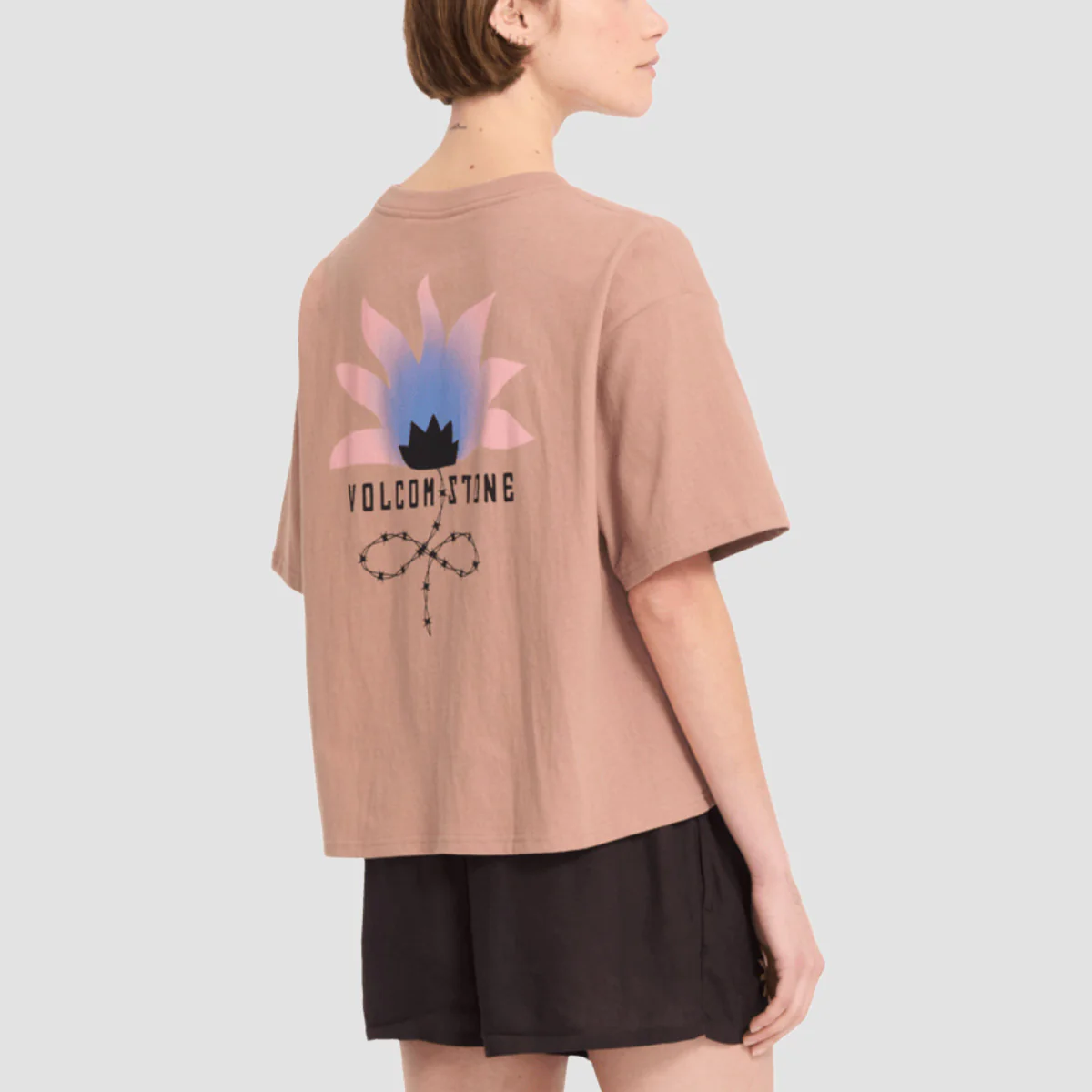 Volcom Bliss T-Shirt Pale Khaki - Womens - Image 2
