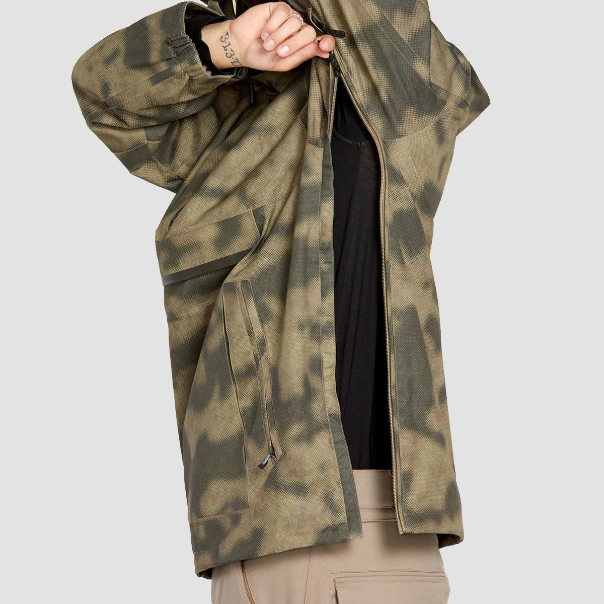 Volcom Brighton 15K Pullover Snow Jacket Camouflage - Image 3