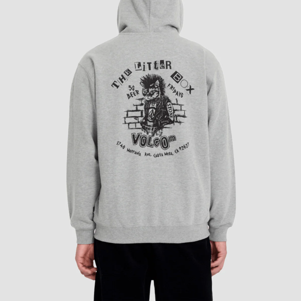 Volcom Catastrophy Zip Hoodie Heather Grey - Image 2