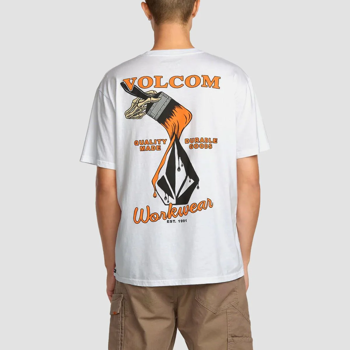 Volcom Enamel T-Shirt White - Image 2