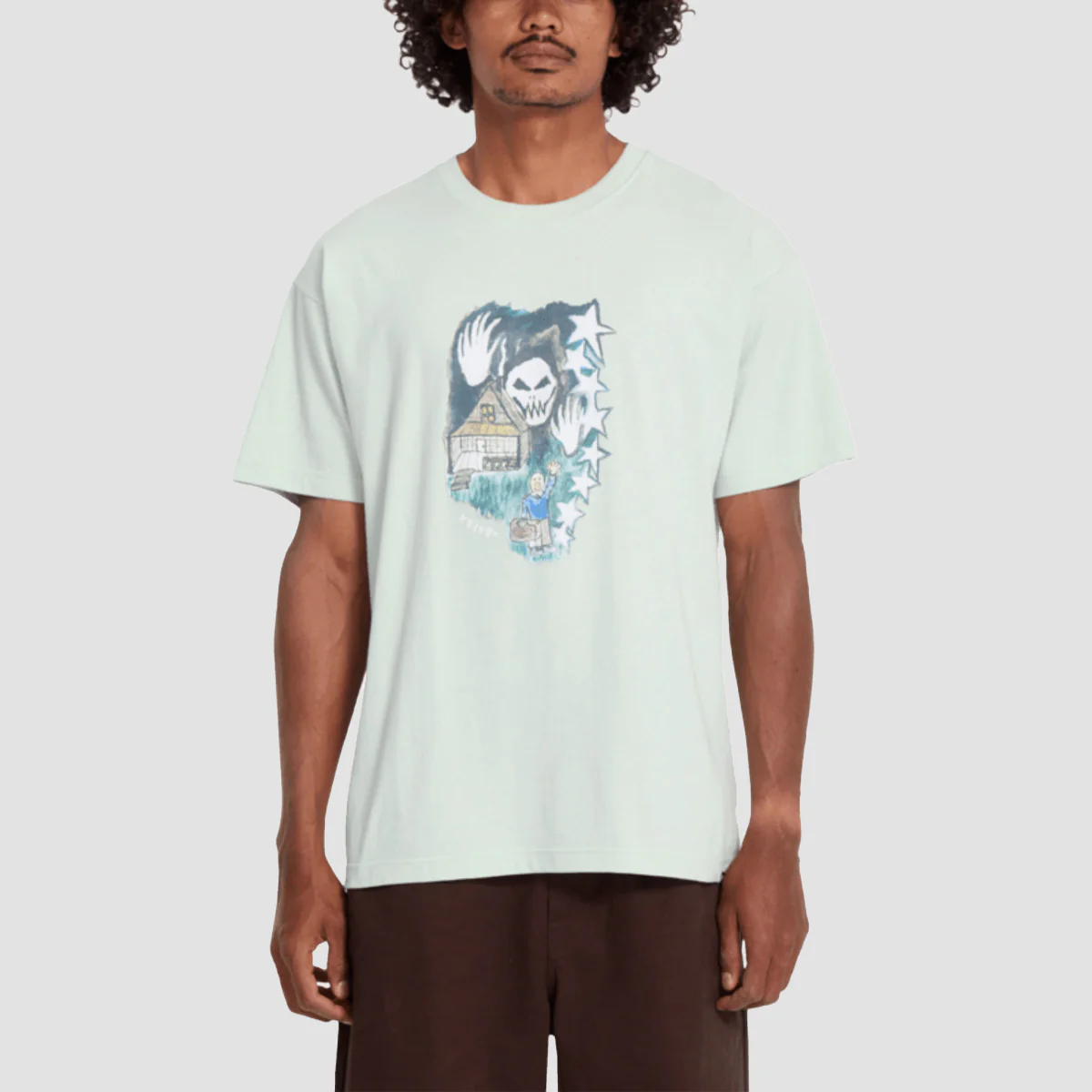 Volcom FA Issam Auptel LSE T-Shirt Pale Aqua
