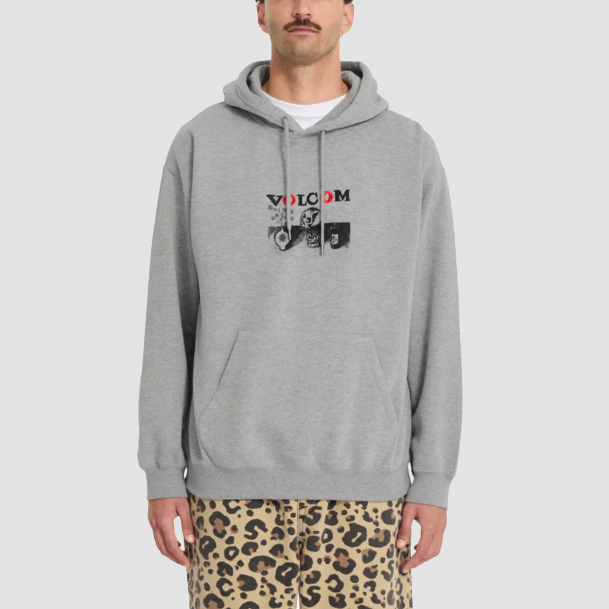 Volcom FA Seth Conboy Pullover Hoodie Heather Grey - Image 2