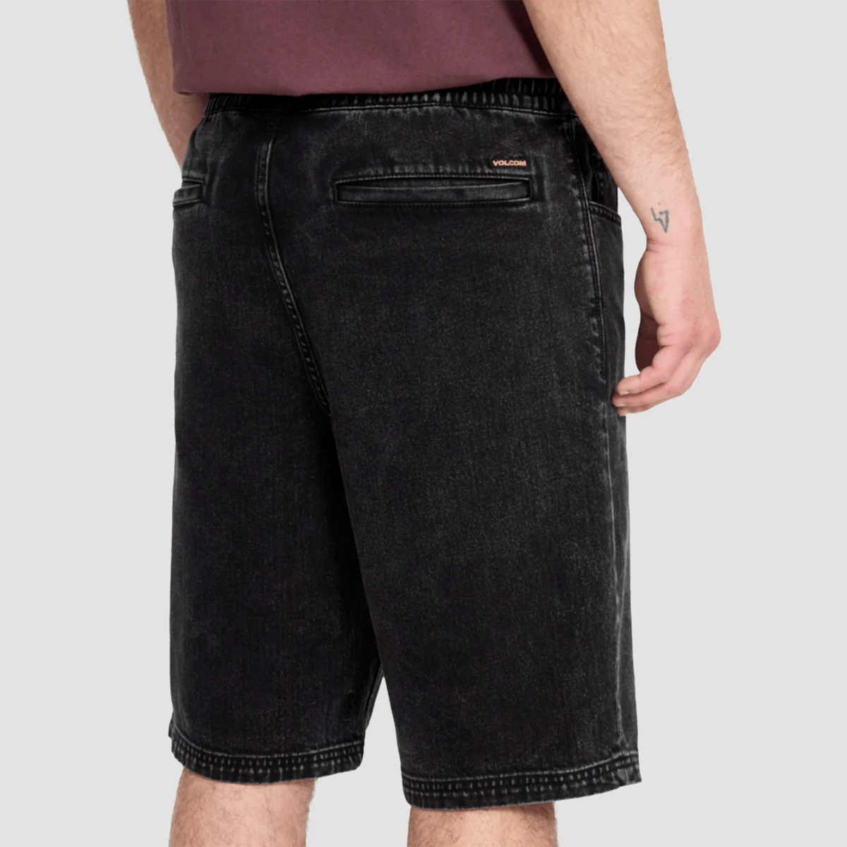 Volcom Freazy EW 22" Denim Shorts Blackity Black - Image 2