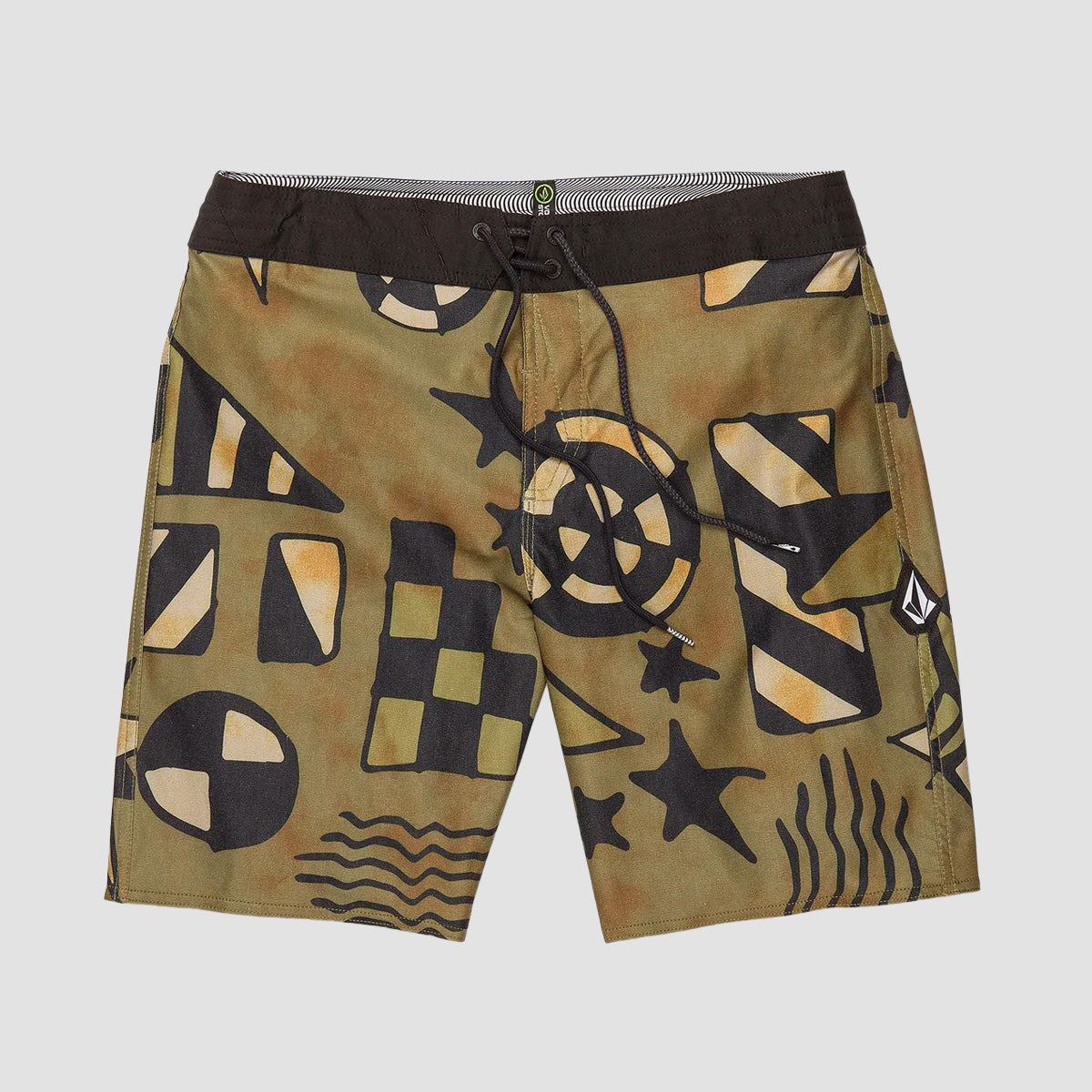 Volcom Geo Stoney 19" Boardshorts Service Green - Image 2