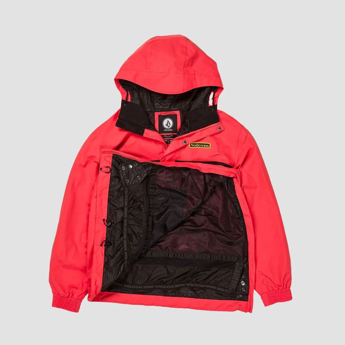 Volcom Longo Pullover Snow Jacket Orange - Image 3