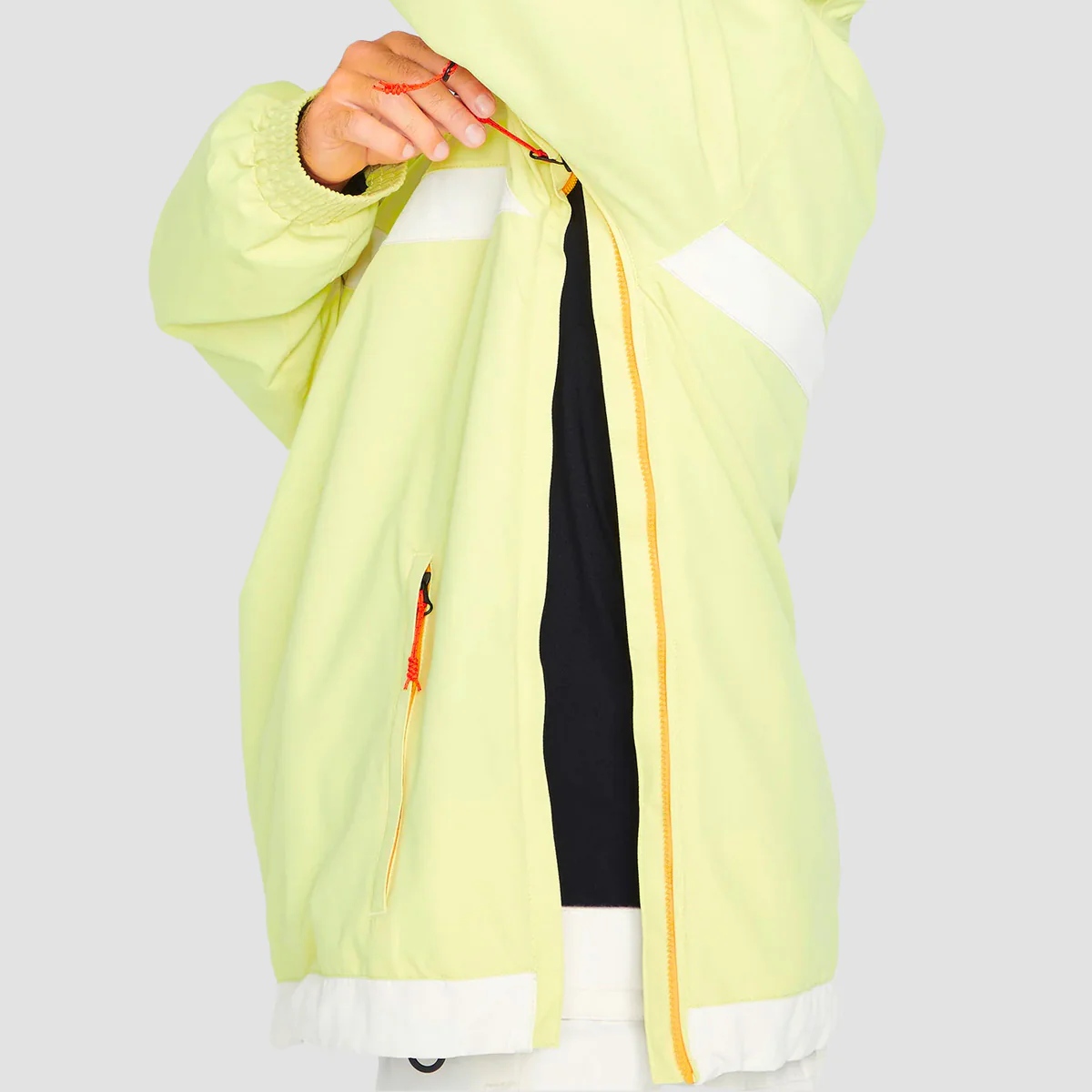 Volcom Longo Pullover Snow Jacket Yellow - Image 3