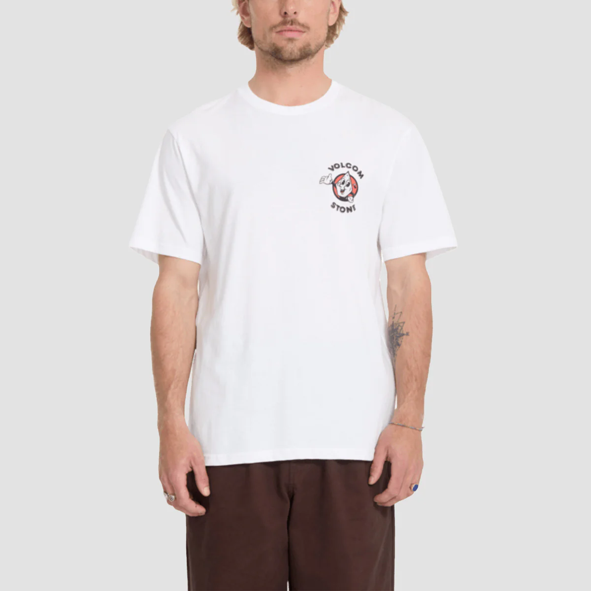 Volcom Miste Stone T-Shirt White - Image 2