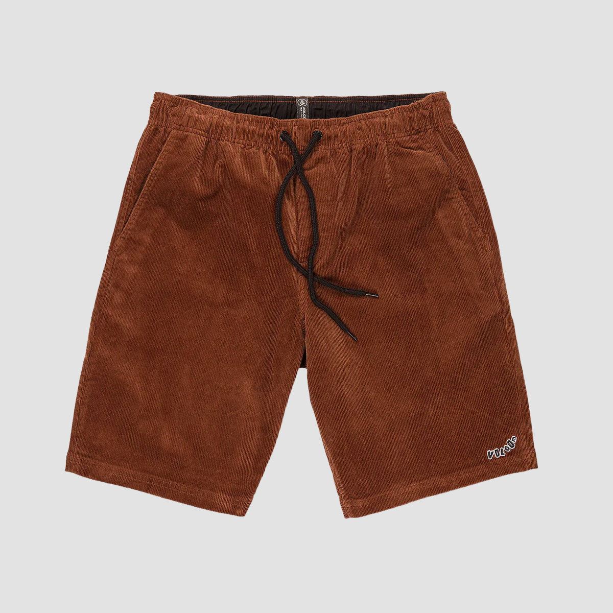 Volcom Outer Spaced 21" Corduroy Shorts Burro Brown - Image 2