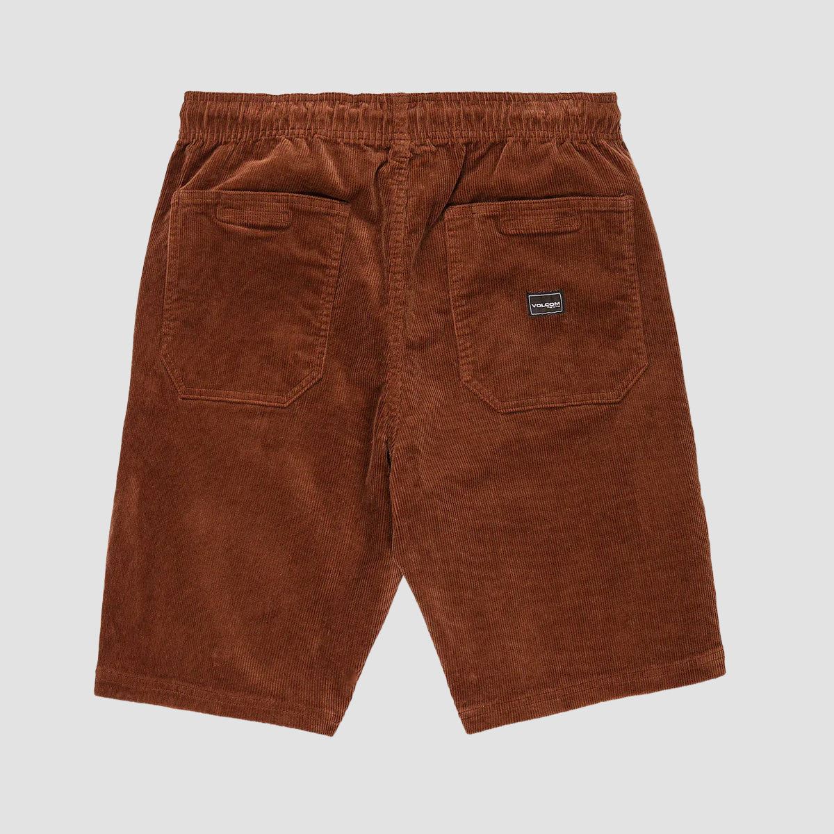 Volcom Outer Spaced 21" Corduroy Shorts Burro Brown - Image 3