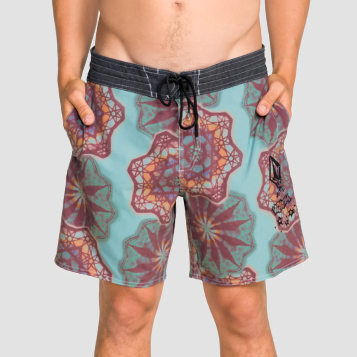 Volcom PCS Star Shields Stoney 18" Boardshorts Black