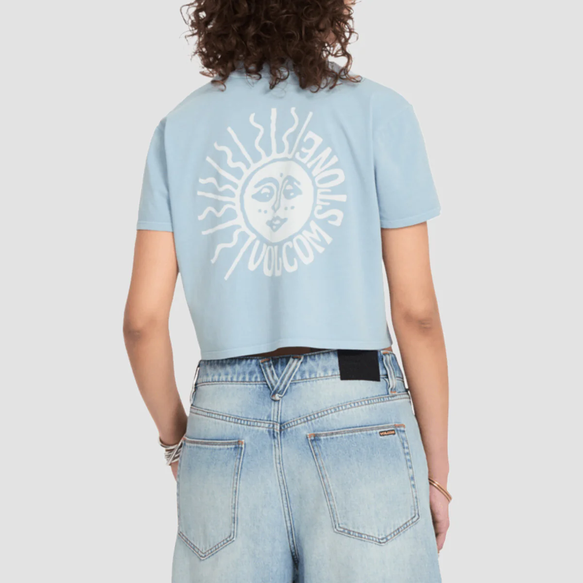 Volcom Pocket Dial T-Shirt Cali Blue - Womens - Image 2