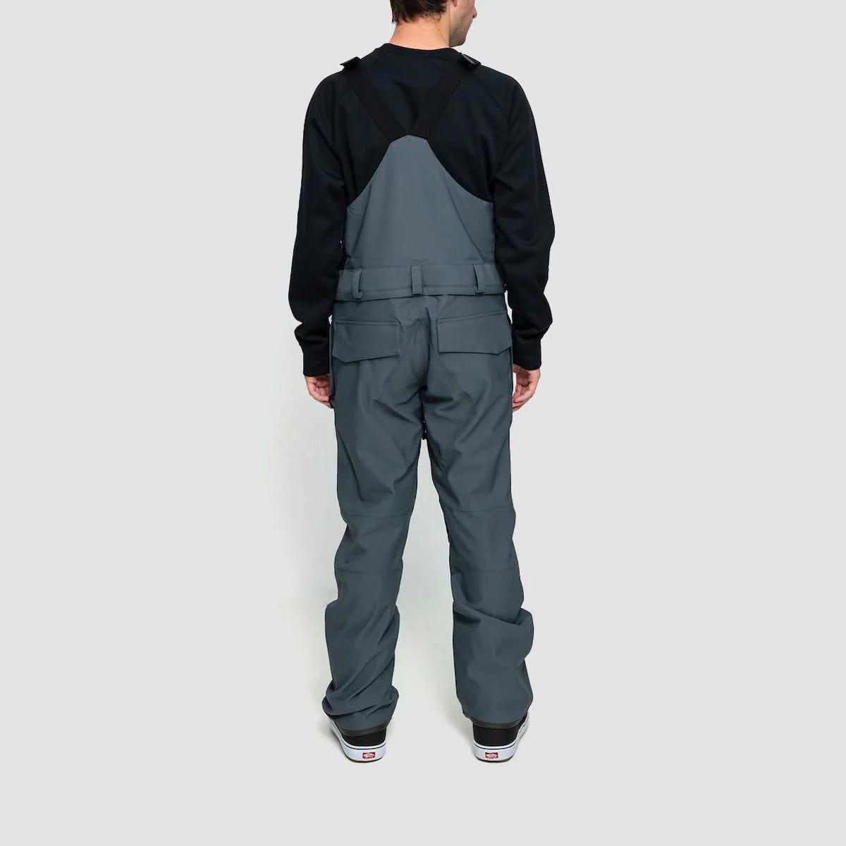 Volcom Roan Bib Snow Pants Dark Grey - Image 2