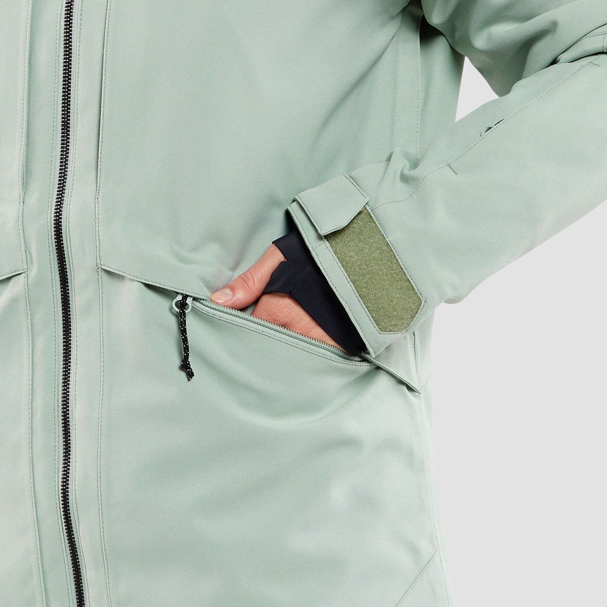 Volcom Shelter 3D Stretch Snow Jacket Sage Frost - Womens - Image 3