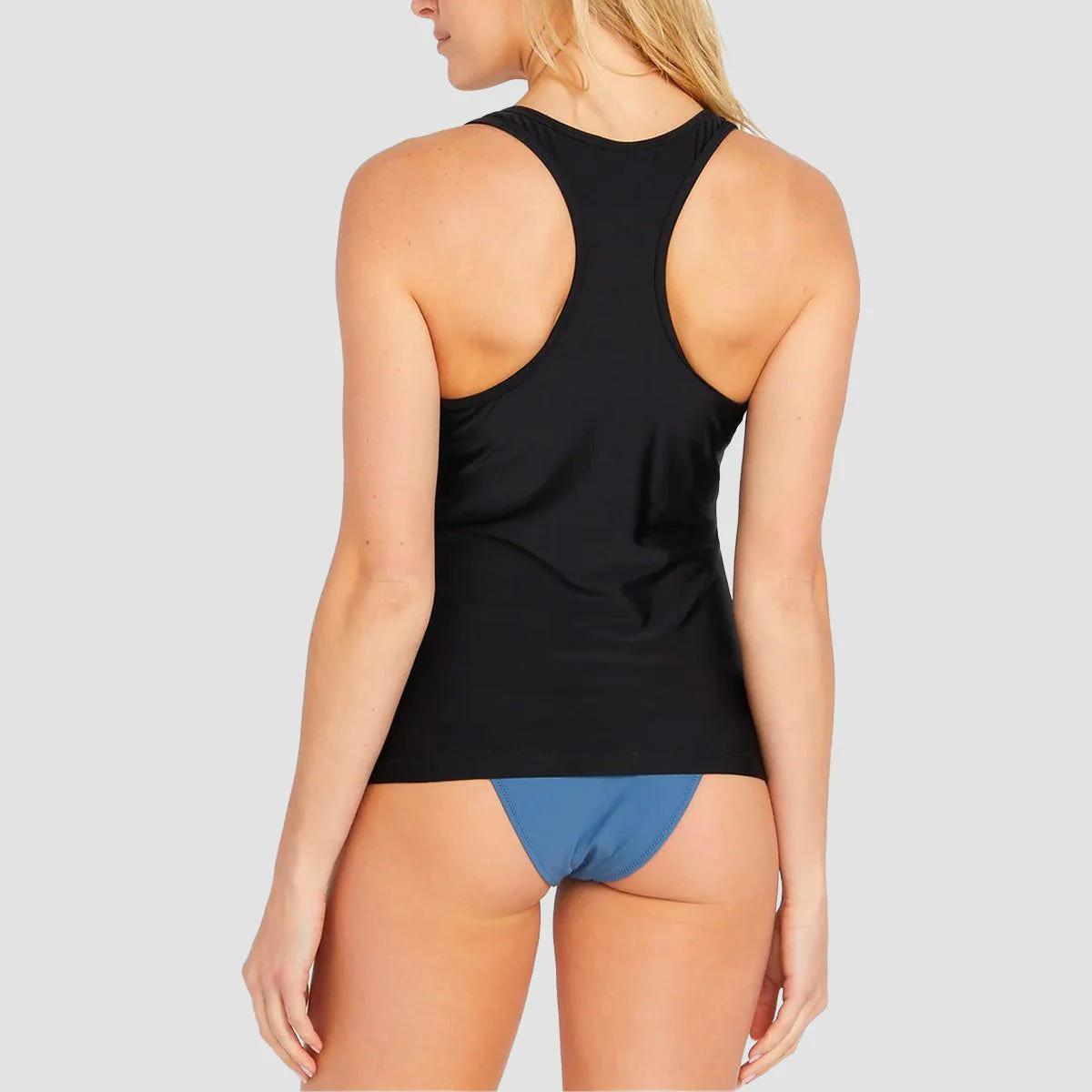Volcom Simply Core Tankini Swim Top Black - Womens - Image 2