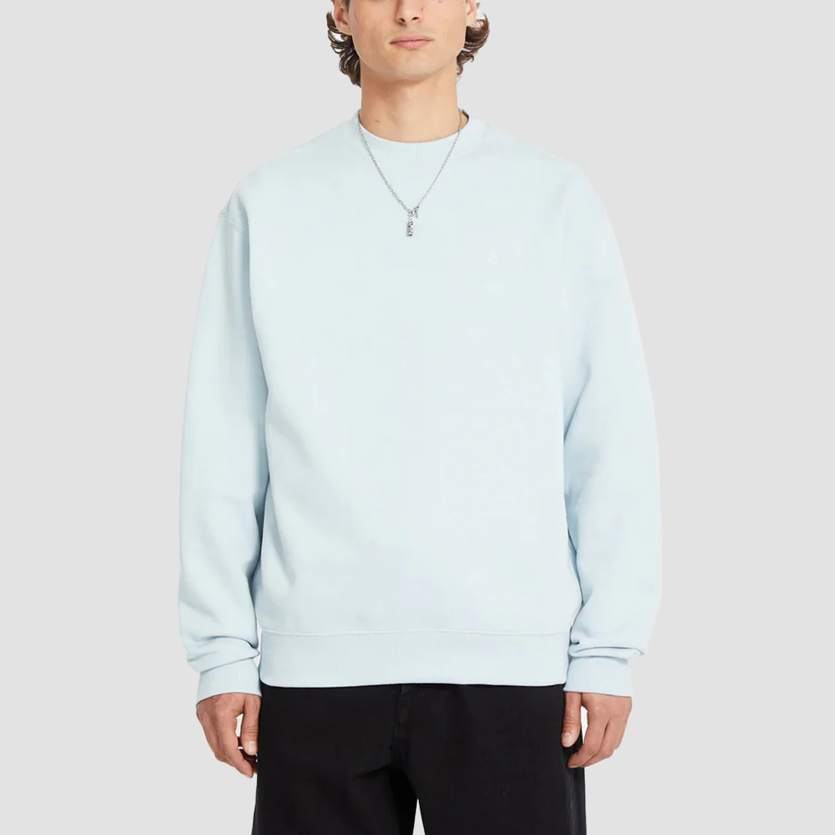 Volcom Single Stone Crew Sweatshirt Carolina Blue