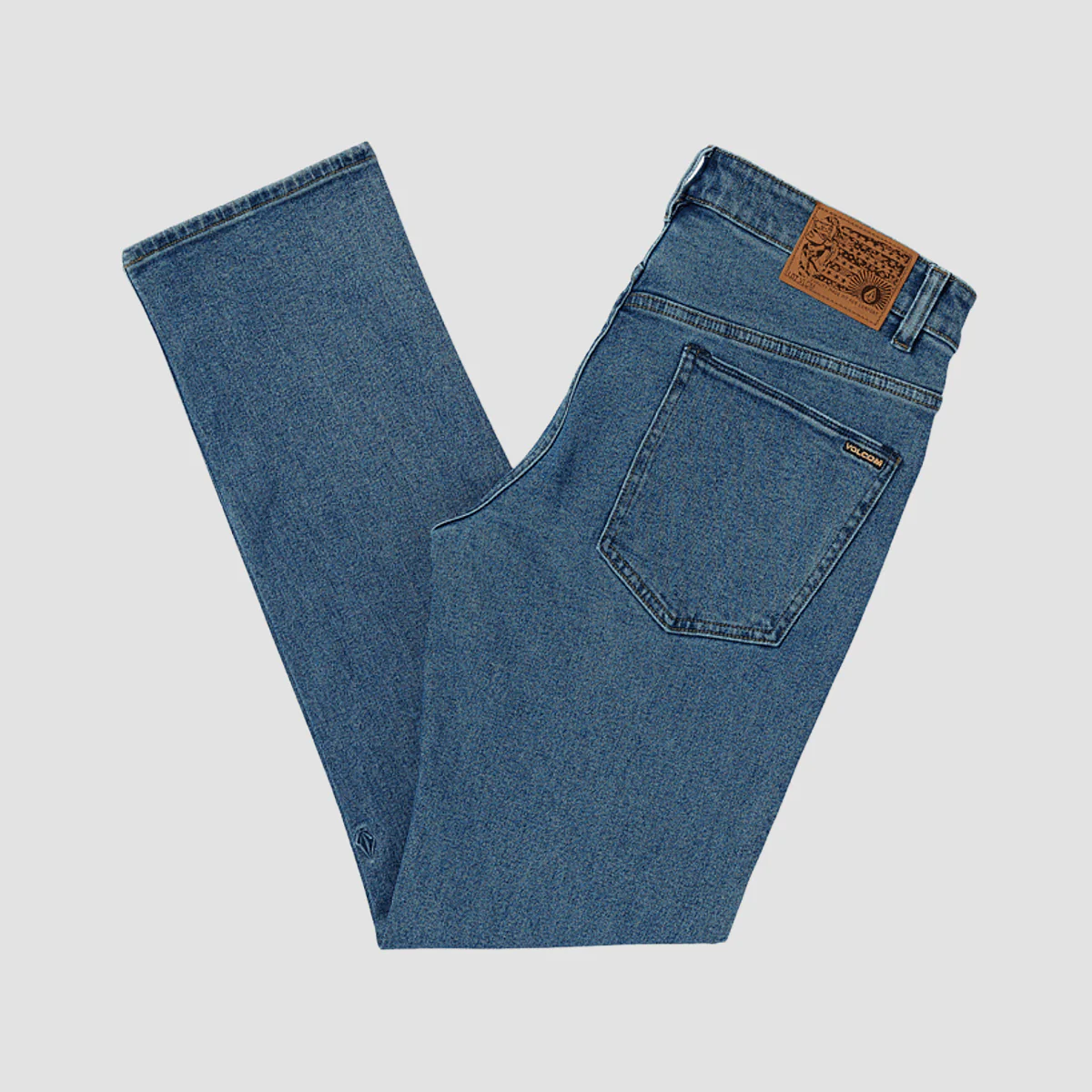 Volcom Solver Modern Fit Jeans Washed Blue - Image 3