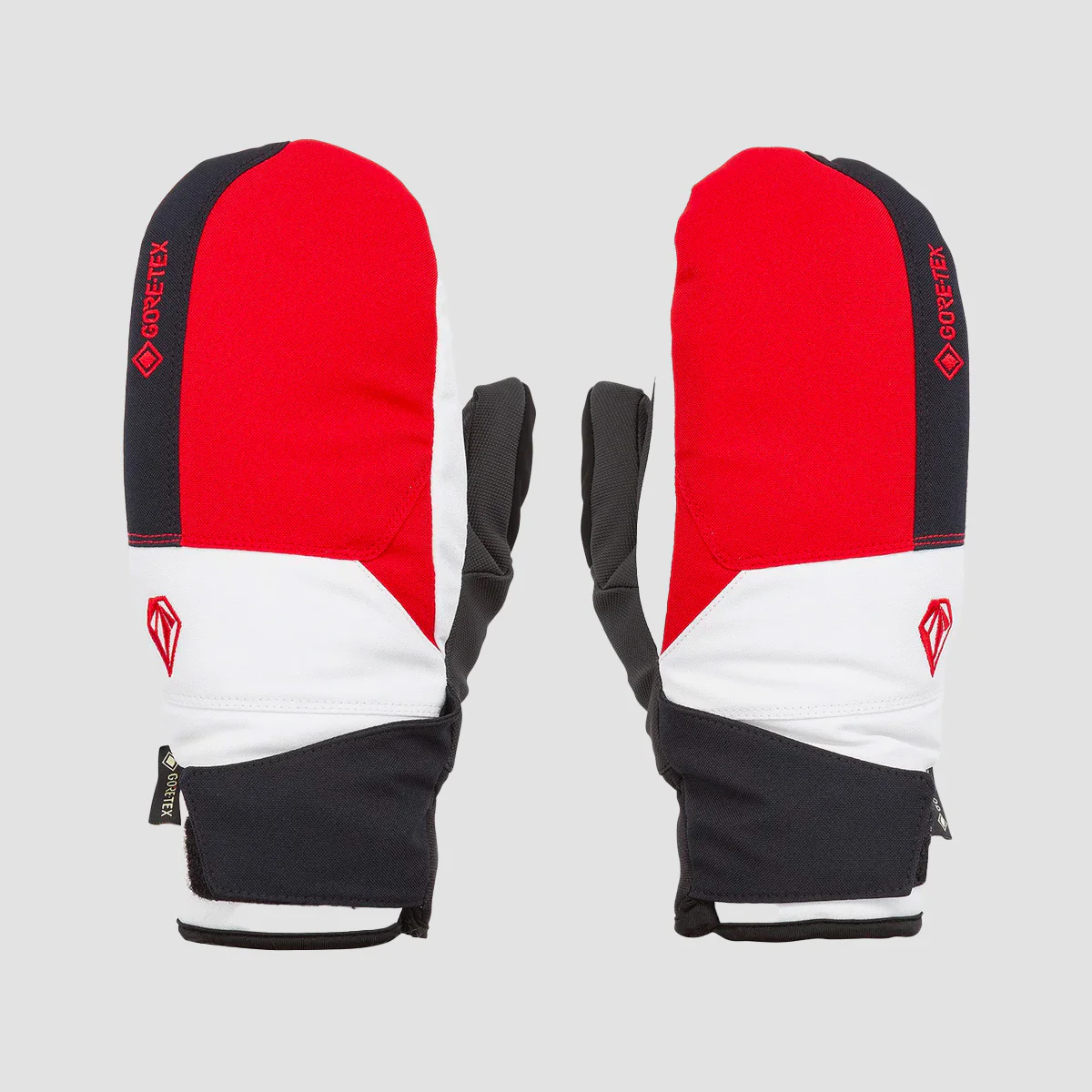 Volcom Stay Dry Gore-Tex Snow Mitts Red