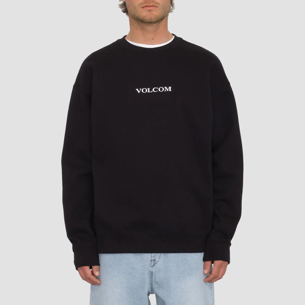 Volcom Stone FLC Crew Sweatshirt Black