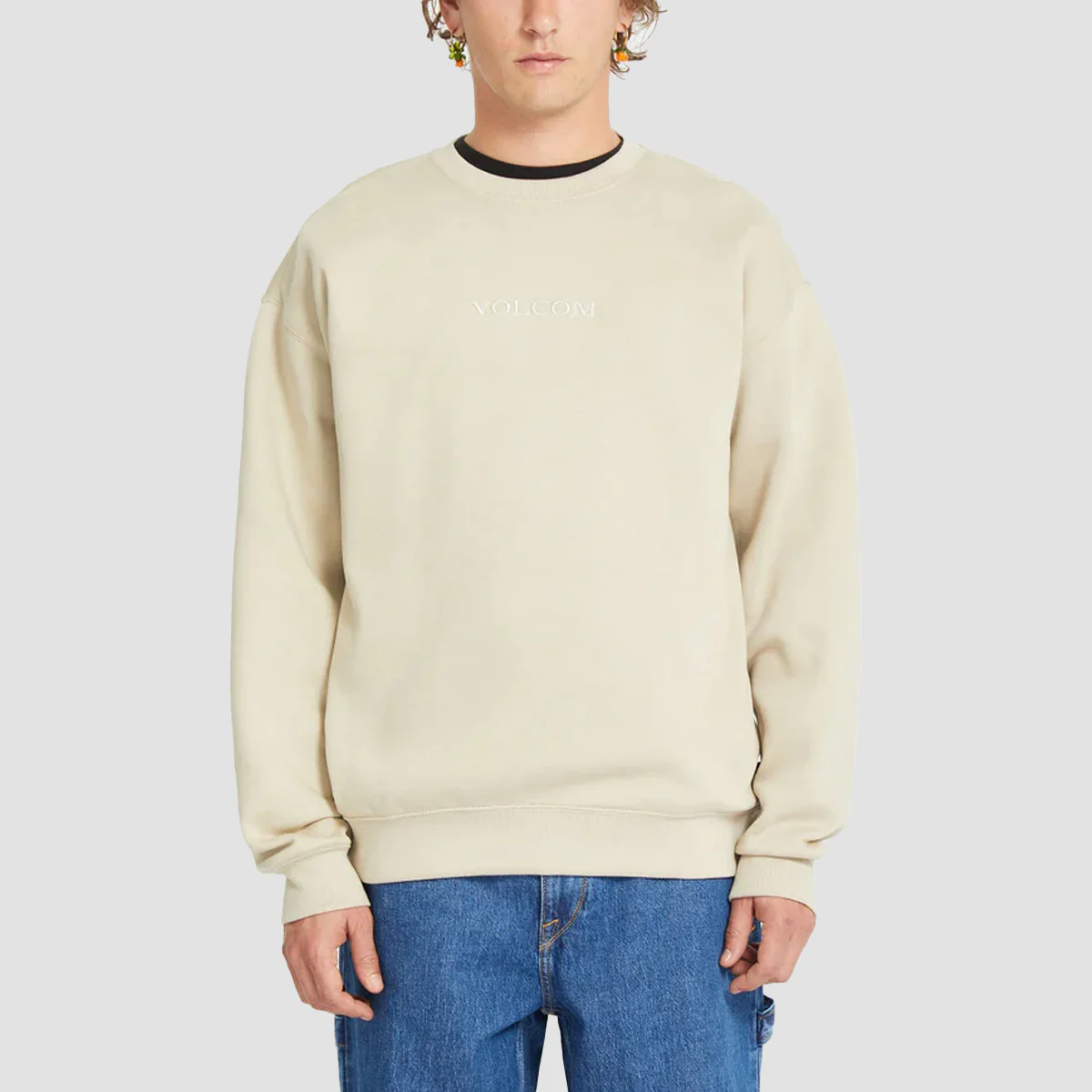 Volcom Volcom Stone Crew Sweatshirt Light Khaki