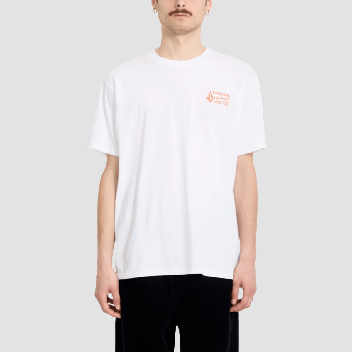 Volcom Workwear T-Shirt White Combo - Image 2