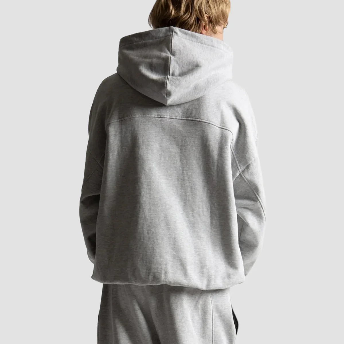 Wasted Paris Switchblade Boxy Pullover Hoodie Ash Grey - Image 2