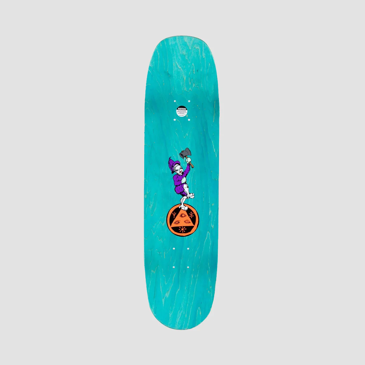 Welcome Divorced Jim On Moontrimmer 2.0 Skateboard Deck Mint/Glitter Foil - 8.5" - Image 2
