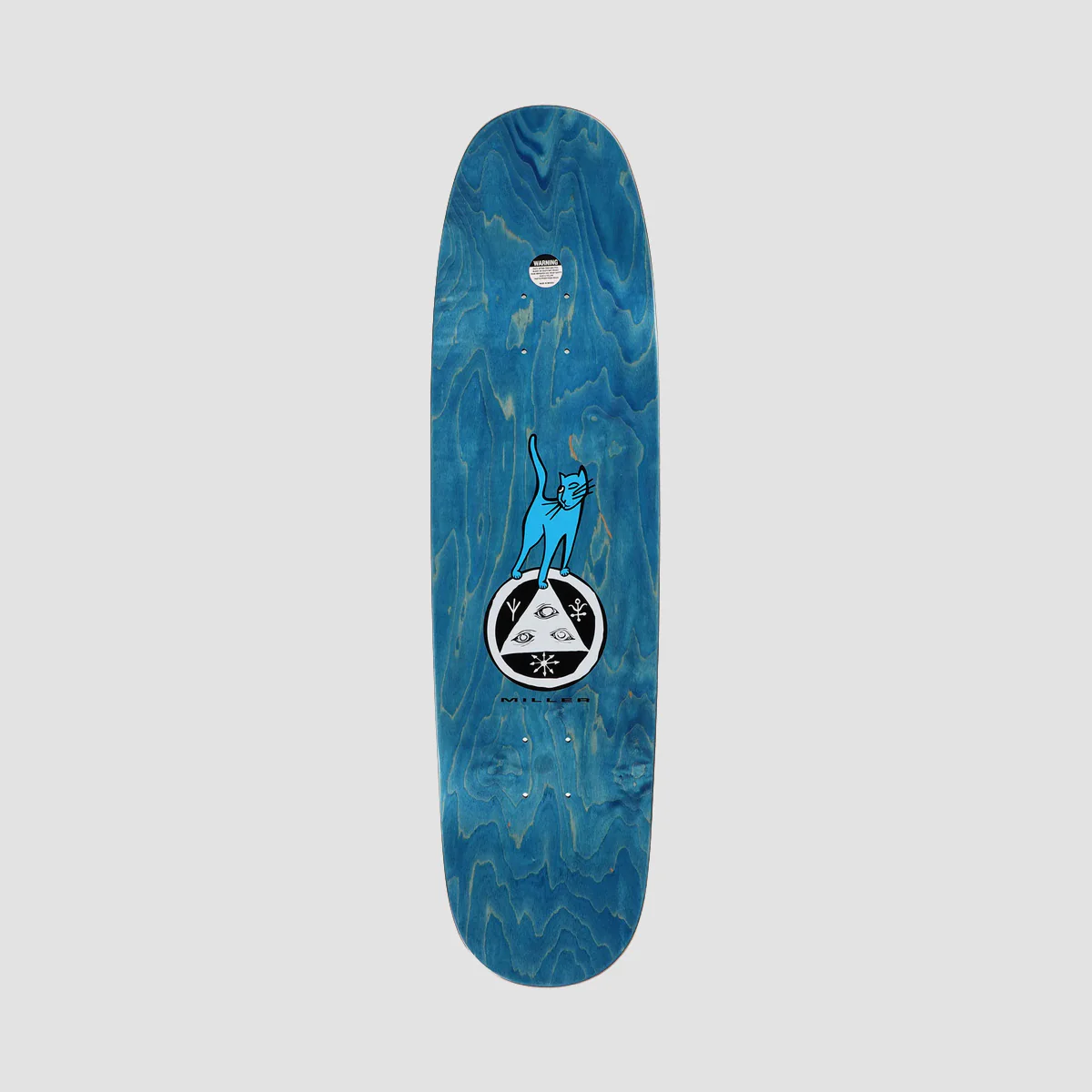 Welcome Miller Left Eye Chris Miller Pro Model On Skateboard Deck Black/Silver Foil - 8.72" - Image 2