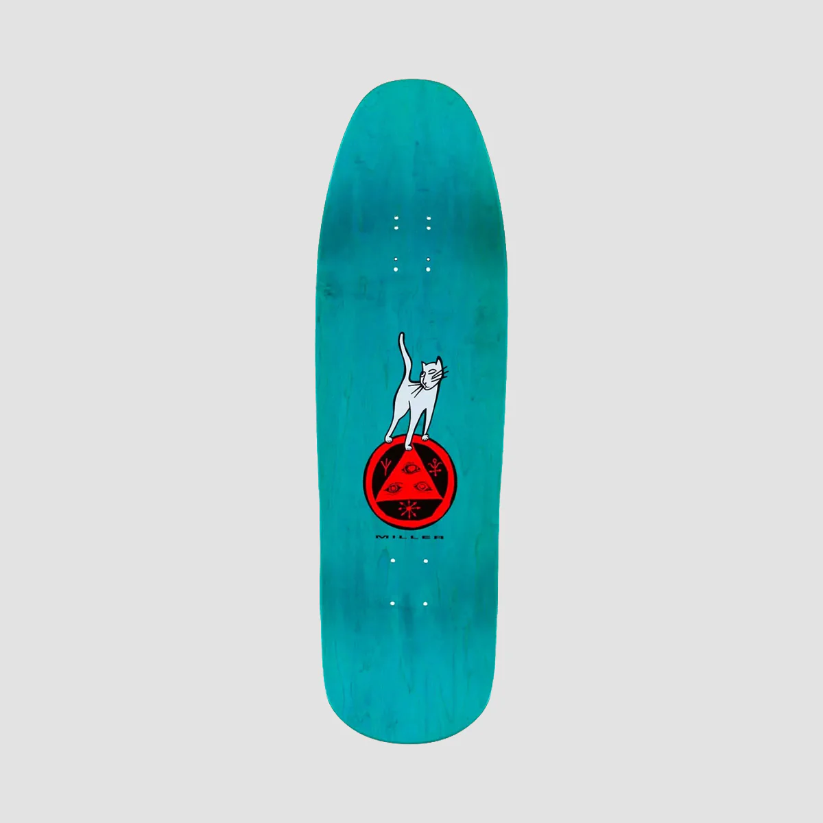 Welcome Miller Lizard On Gaia Skateboard Deck Teal - 9.6" - Image 2