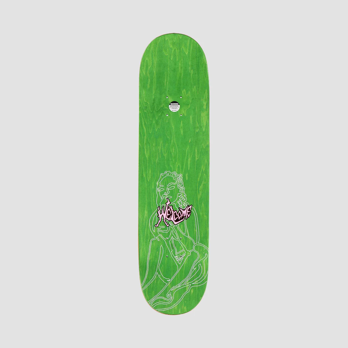 Welcome Taxi On Island Skateboard Deck Various Stains - 8.38" - Image 2