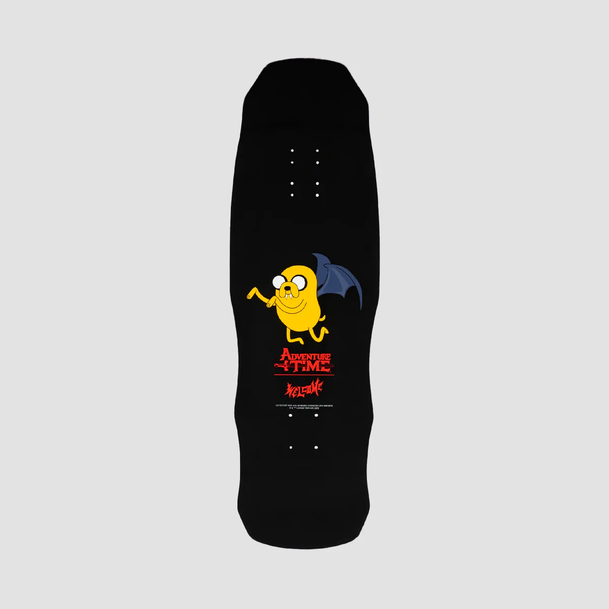 Welcome X Adventure Time Jake on Dark Lord Skateboard Deck Glitter Prism Foil/Black - 9.75" - Image 2