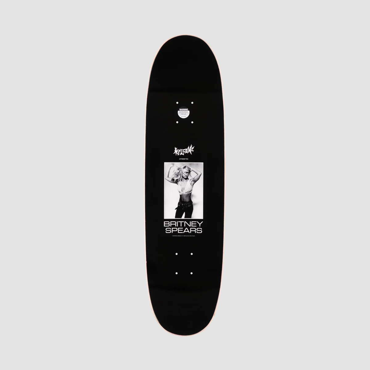 Welcome X Britney Sprears Snake On Son Of Boline Skateboard Deck Black/Pink Foil - 8.8" - Image 2