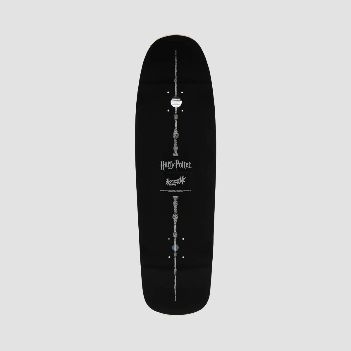 Welcome X Harry Potter Arrival on Slappy Slap Skateboard Deck Black/Gold Foil - 9.5" - Image 2